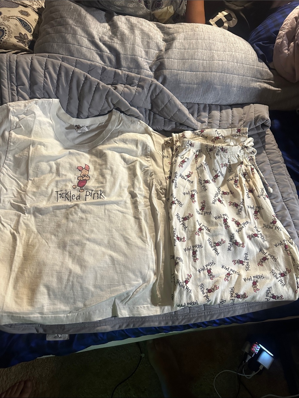 Disney Tickled Pink Piglet women’s pajama set